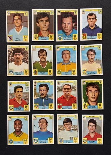 Lotto 16 figurine album Panini MEXICO70