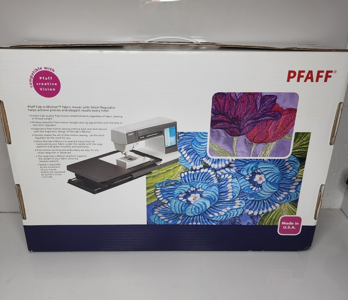 Pfaff Creative Vision Fabumotion With Stitch Regulator Quilters