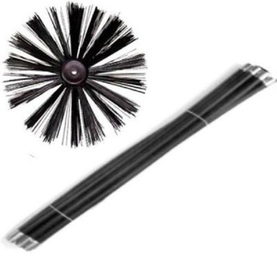 EXTRA LONG Chimney Flue Cleaning Brush Sweep Sweeping Set Kit 12