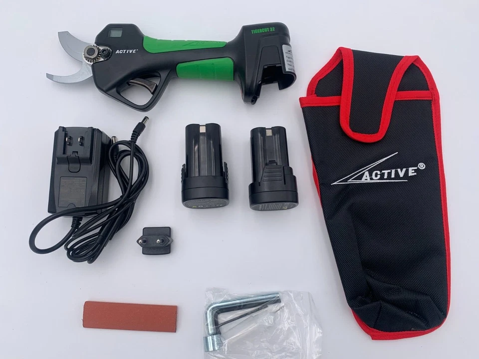 FORBICI A BATTERIA ACTIVE TIGERCUT 32 TAGLIO 32 MM CON 2 BATTERIE E VALIGIA