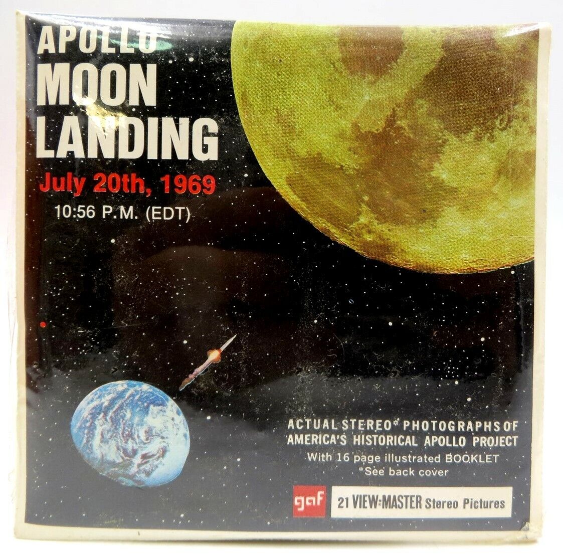 View Master B663, NASA's Apollo Moon Landing 1969, GAF, 3 View Master B663, NASA's Apollo Moon Landing 1969, GAF, 3
