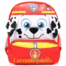 Nickelodeon Paw Patrol Marshall Small Face 12" inches Backpack New Tags Licensed