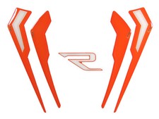 Grafik Kit 3D Motorrad Dekor Orange wei&szlig;kompatibel f&uuml;r KTM 1290 Super Duke R