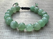 Grade A Green Aventurine Crystal Adjustable Bead Bracelet 10mm,Genuine Bracelet