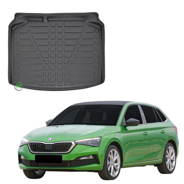 Kofferraumwanne Laderaumwanne FüR Skoda Scala Ab 2019 SchräGheck Antirutsch-image