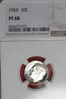 1954 NGC 10C PF68 ROOSEVELT DIME #B48306 — photo 1