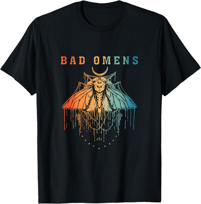 Bad Omens Funny Aesthetic Moth Vintage T-Shirt  Gift Full Size S-4XL