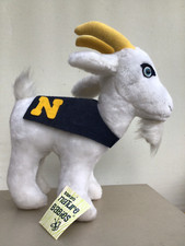 Vintage 1970  s PLUSH NAVY GOAT NAVAL ACADEMY MASCOT Dakin Stuffed Animal