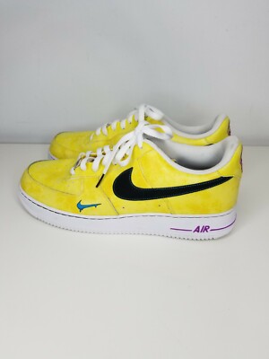 Nike Air Force 1 Low Peace, Love, And Basketball DC1416-700 Size 13 yellow  blue | eBay