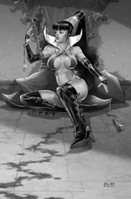 Vampirella #20 R. B. White 1:15 B&W Incentive Variant Cover Dynamite 2021