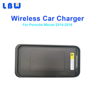 For 2014-2018 Porsche Macan Wireless Car Phone Charger Black