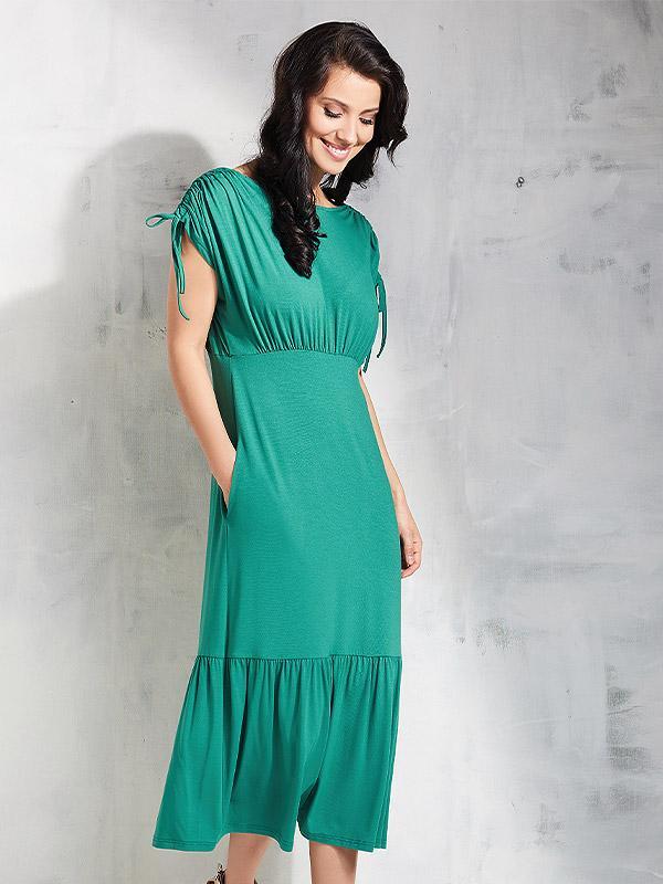 Lega Viscose Dress Kaisa Pine Green A-Lined Women Short Sleeve Knit V-Neck | eBay Lega Viscose Dress Kaisa Pine Green A-Lined Women Short Sleeve Knit V-Neck | eBay