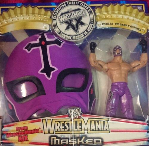 Figurine articulée WWE Wrestle Mania Mysterio avec masque - Photo 1/2