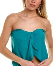 Vince Camuto Strapless Draped Bandini Top Size XS
