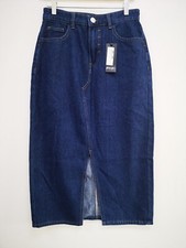 Nasty Gal split front denim midi skirt 