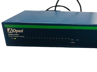 AOpen AOW-216U 16-Port 10/100 Fast Ethernet Switch