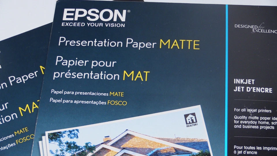 Lot of 2 Epson Presentation Matte Paper 8.5 X 11 Ink Jet 27 lb. 100 Sheets NEW! - Image 2 of 4
