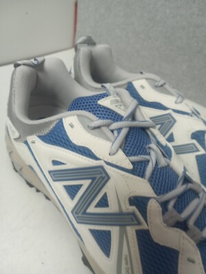 New Balance 610 V1 Trail Running Shoes White Blue Mens Sz