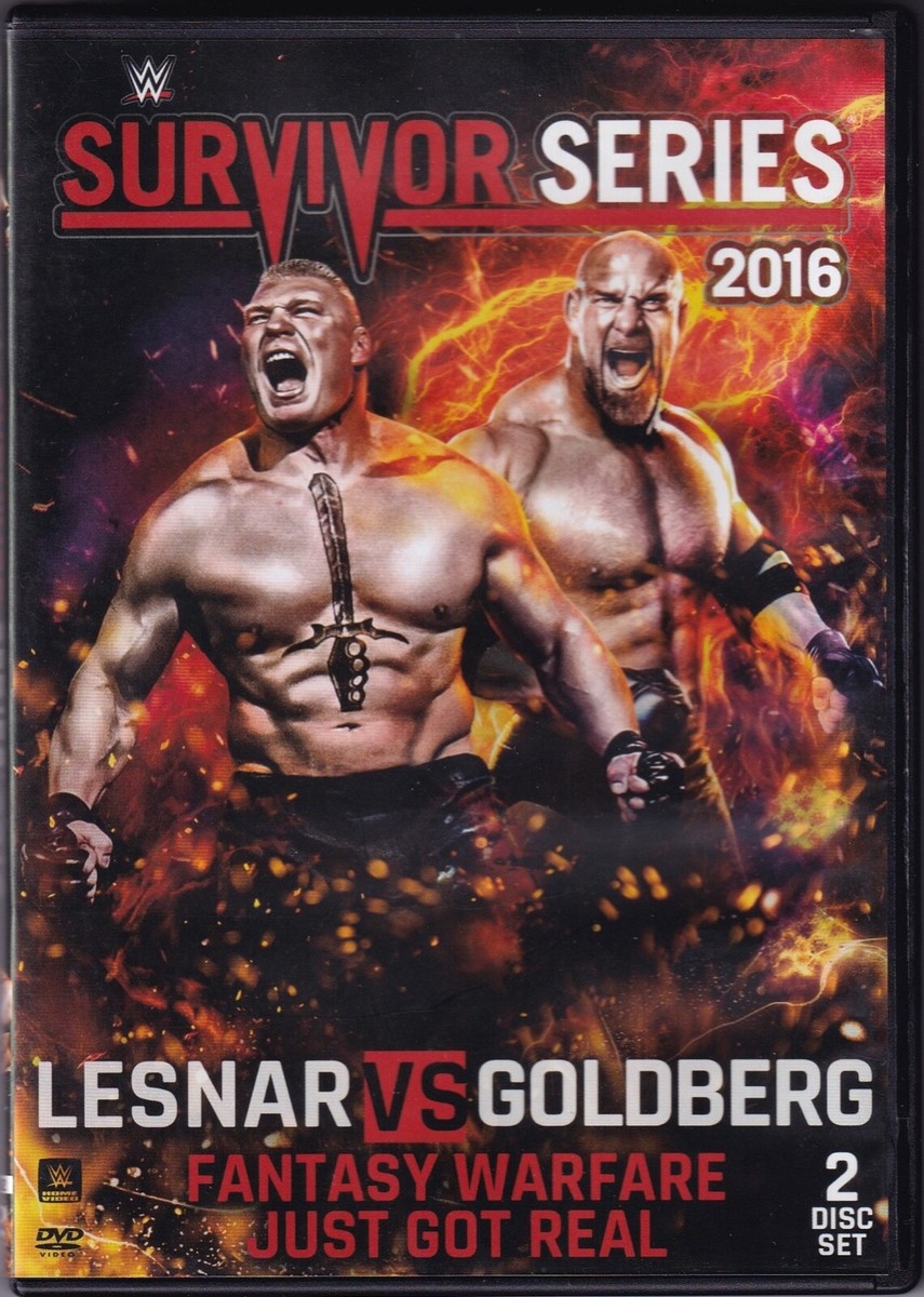WWE Survivor Series 2016 Wrestling DVD Bill Goldberg Brock Lesnar