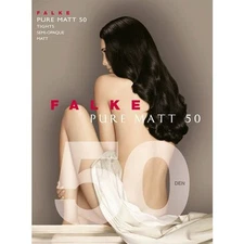 Falke 50 Tights Pure Matt Semi Opaque 50 Den Color Barolo Size Medium 40150 - 05