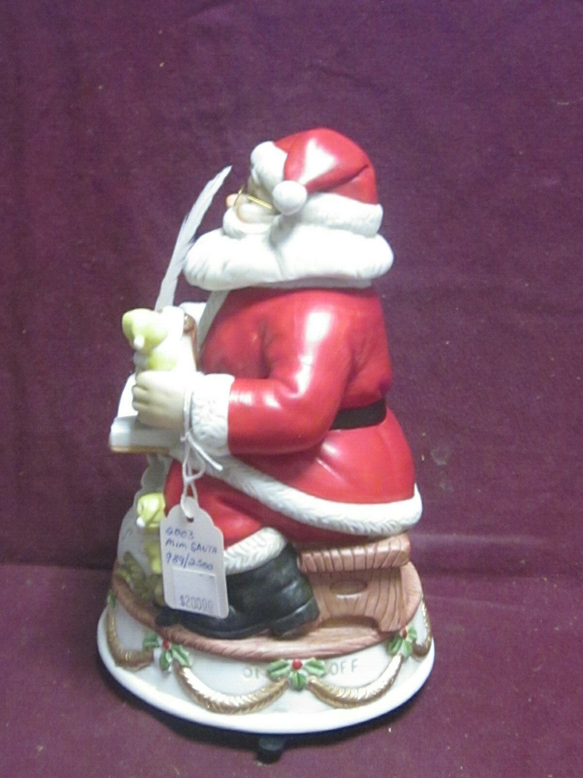 2003 MELODY IN MOTION "SANTA CLAUS IS COMING TO TOWN" WITH BOX WORKS