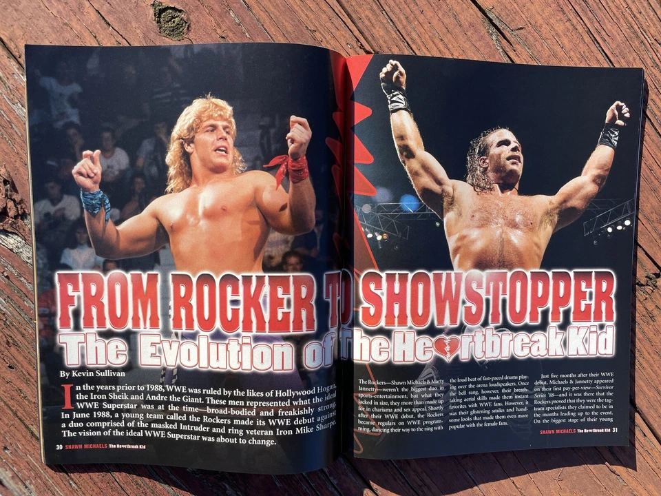 WWE PRESENTS WWE MAGAZINE SHAWN MICHAELS HEARTBREAK KID - NO POSTER WWF 2005 - Image 3 of 4
