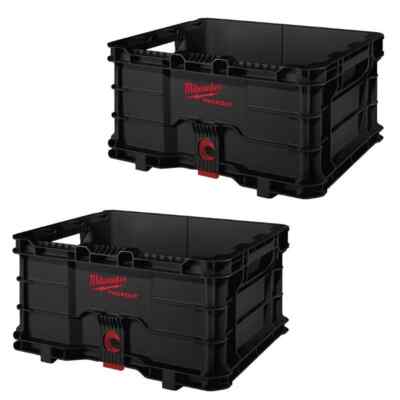 Milwaukee 4932471724 PACKOUT Kiste Schwerlast robust Aufbewahrung Doppelpack