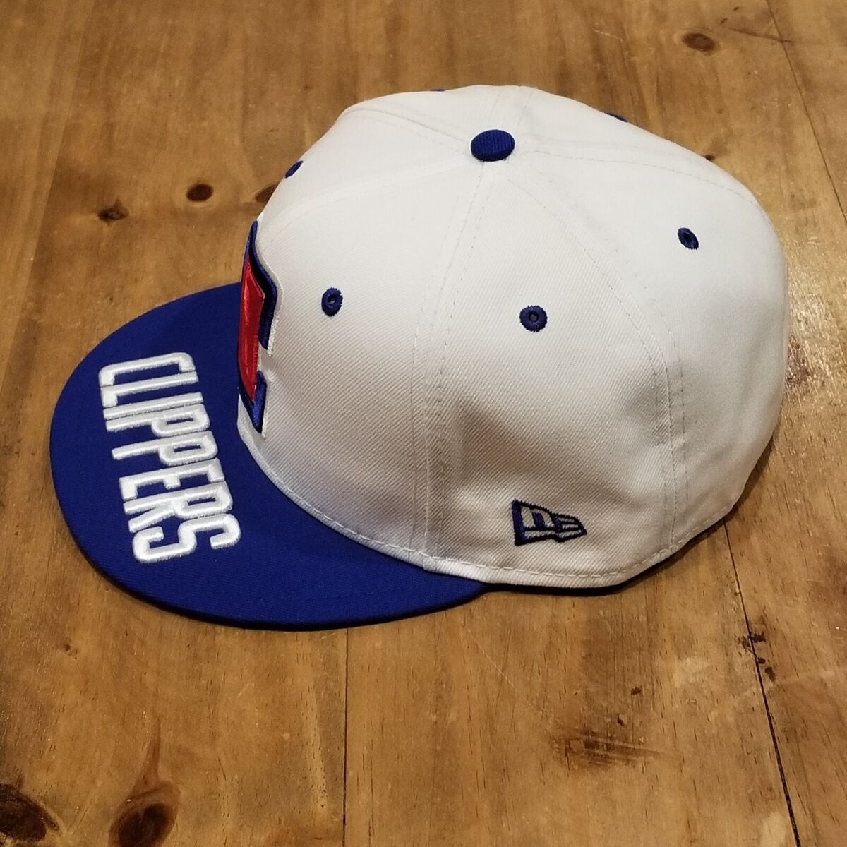 Los Angeles Clippers Hat Cap New Era Size 7 5/8 Fitted White Los Angeles Clippers Hat Cap New Era Size 7 5/8 Fitted White