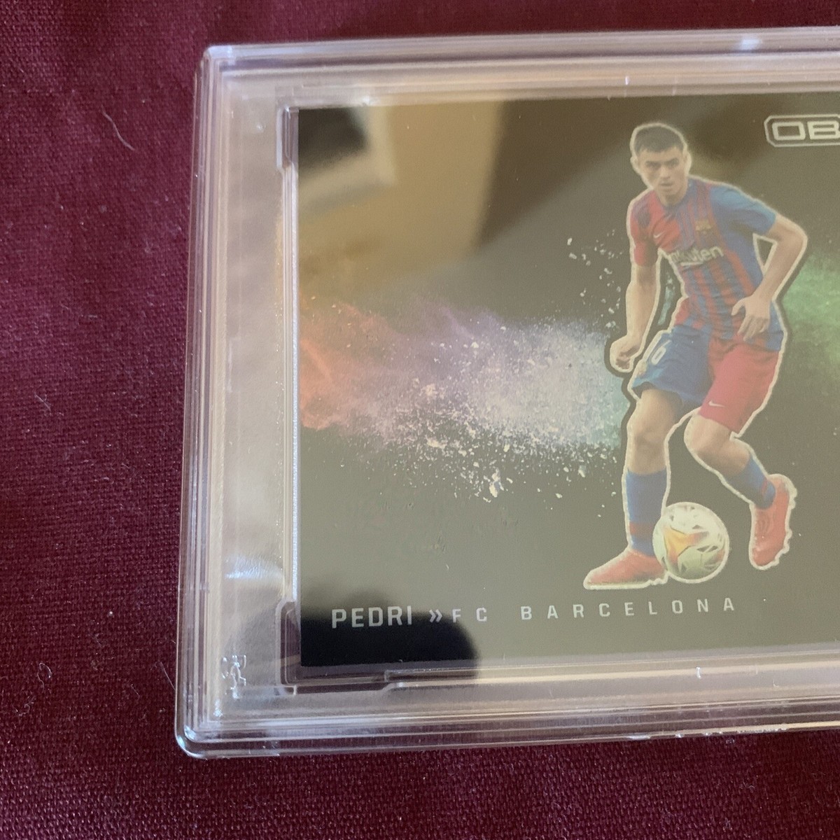 2021-22 Panini Obsidian Black Color Blast Pedri Barcelona