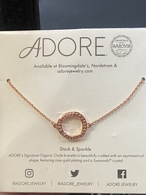 Adore Stack & Sparkle Swarovski Crystal Jewelry Rose Gold  display picture 1