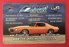 CANTON RACING PRODUCTS RARE Glossy VINYL Sticker 1979’s Camaro Performance USA