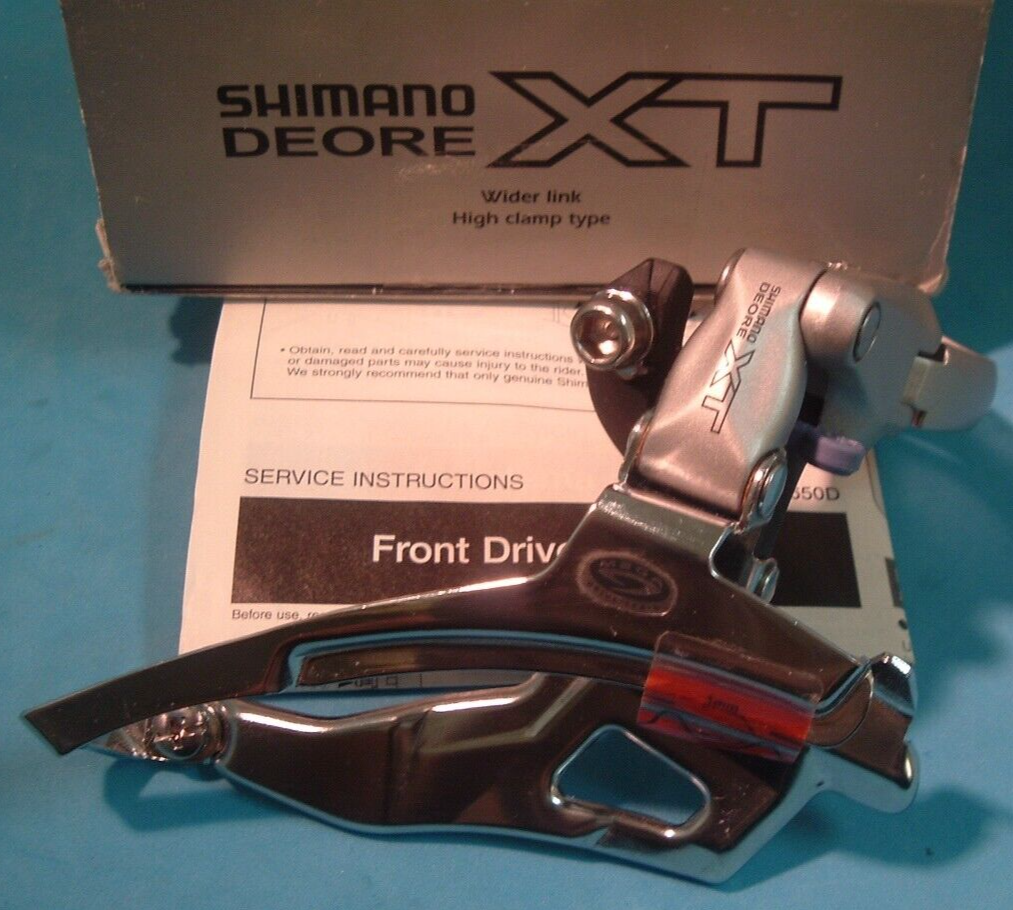 Shimano Deore XT M751 MTB Front  Derailleur-NEW/NOS-TP/BS-3x8/9-Spd-NIB++