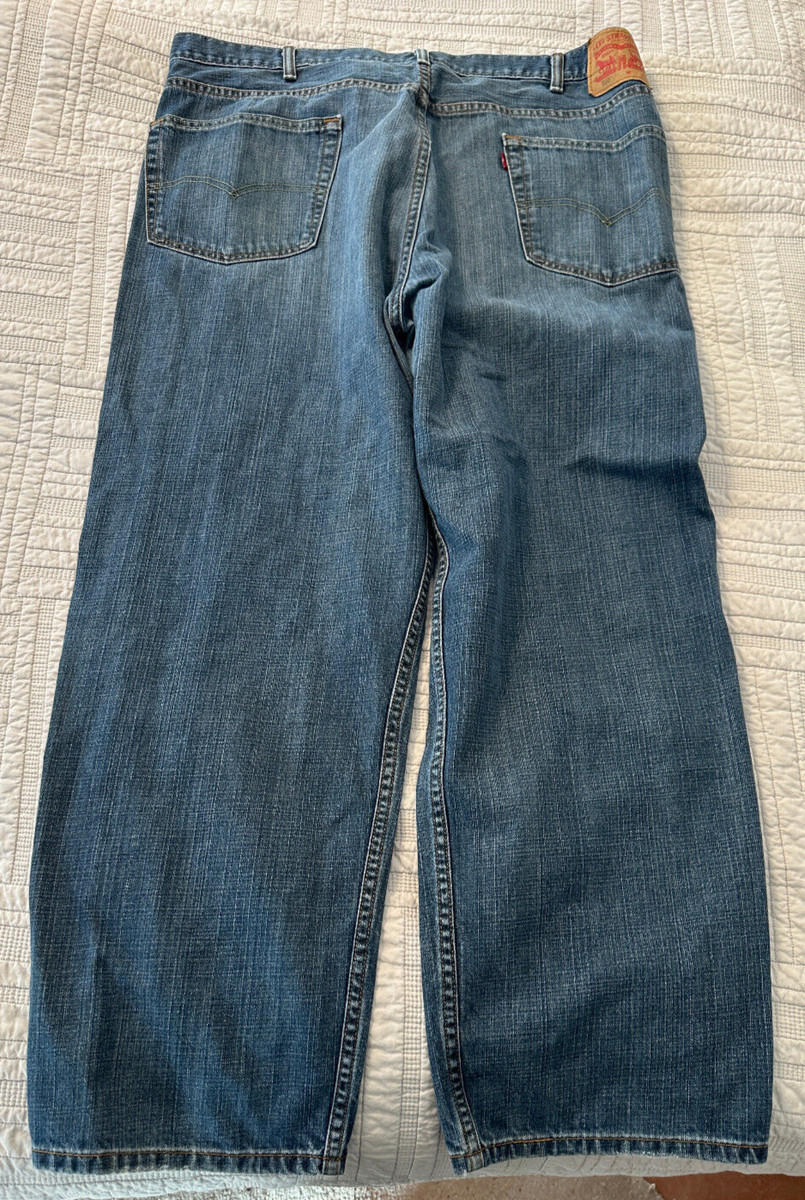 LEVI STRAUSS & CO 550 DENIM BLUE JEANS 46X30 PANTS View 2