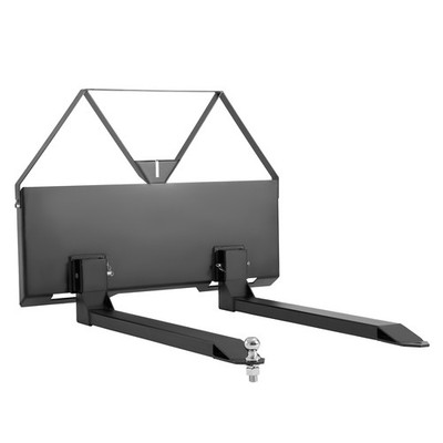 Uimoso Pallet Fork Frame Attachment 46'' Skid Steer Forks, 2600 lbs Capacity