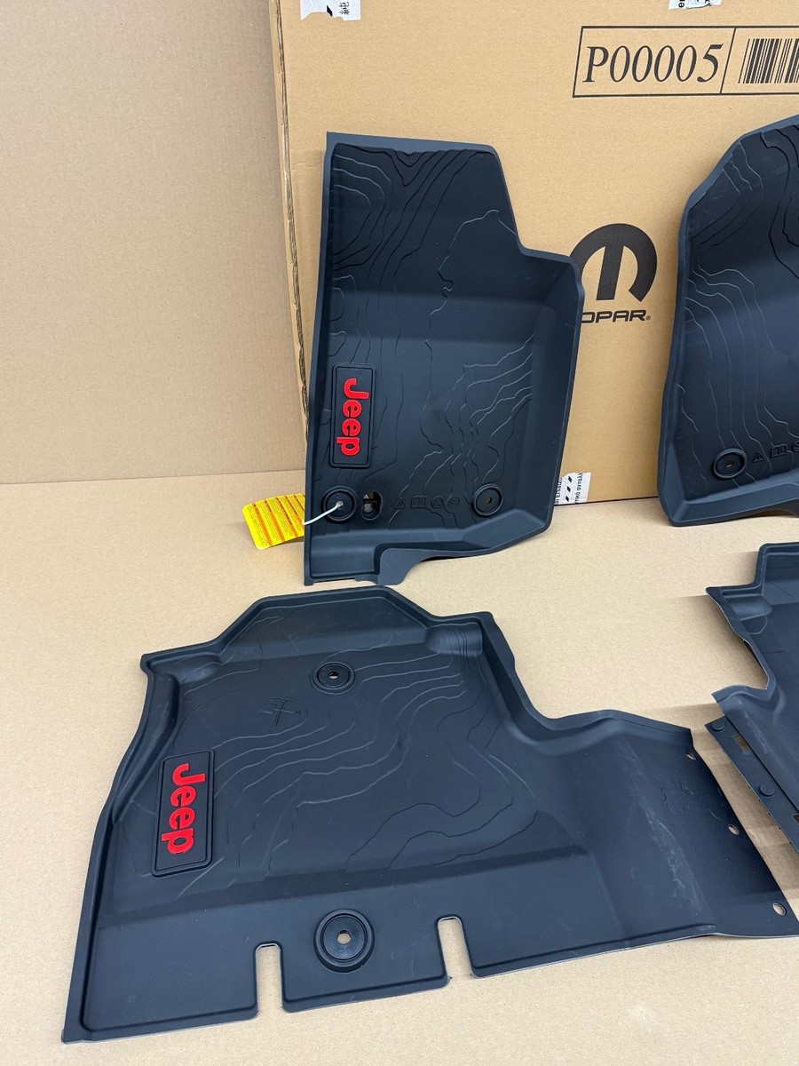 2021-2026 Jeep Wrangler 4-DOOR All Weather Slush Floor Mats Front