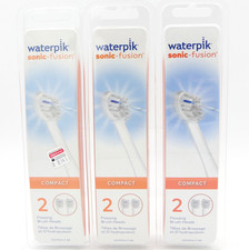 Waterpik Sonic Fusion Compact Replacement Flossing Brush Heads 3 Packs of 2