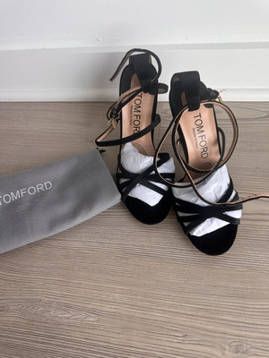 Tom Ford Velvet Ida Sandals 37 MSRP 1350$