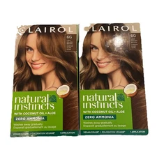 Clairol Natural Instincts Demi-Permanent Hair Dye, 6G Light Golden Brown 2 Pack