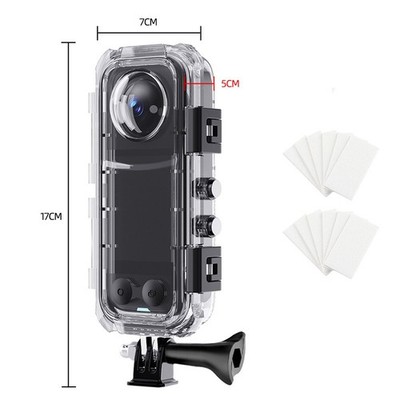 Für Insta360 X5 Schutzhülle Wasserdicht Tauchgehäuse mit Hartglas Linse