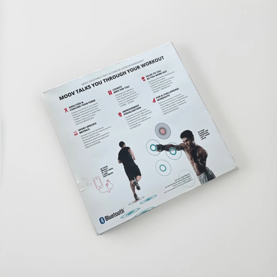 Monitor de sueño Moov Now Fitness negro entrenador personal y rastreador deportivo Moov Core. Foto 2 de 2