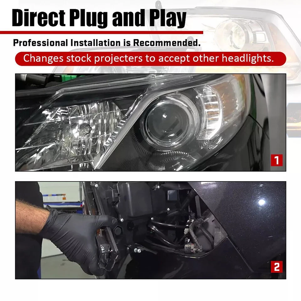 2X Headlight Conversion Wiring Harness Part For Dodge Ram 1500 2500 3500 2013-18 - Image 3 of 4