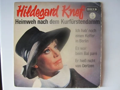 Hildegard Knef ★ Heimweh nach dem Kurfürstendamm EP ★ Decca DX 2290 ★ D 1963 - Bild 1 von 4