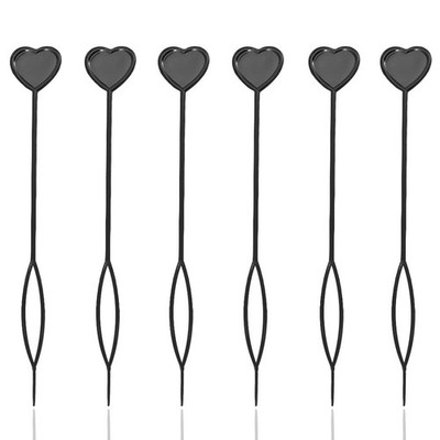6-Pack Quick Beader   Automatic Hair Beading Tool Black