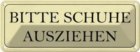 Blechschild 10X27 Cm Bitte Schuhe Ausziehen Warnschild Hinweisschild Sicherheit