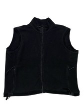 Vintage 90s REI Vest Men  s XL Black Polartec Fleece Full Zip Sleeveless Jacket