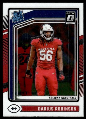 Darius Robinson Rookie #225 2024 Donruss Optic Rated Rookie Arizona Cardinals