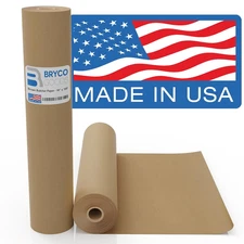 Brown Kraft Butcher Paper Roll 18in x 100ft Food Grade BBQ Smoking Meat USA