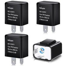 Nilight 4PCS Flasher Relay 2 Pin Blinker Relay, 2Pin