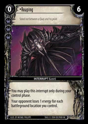 Reaping - Incursion - Wars TCG