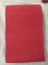 Red Aso Oke Bundle   Handwoven Fabric 8 Strips for Ipele, Gele  Cap